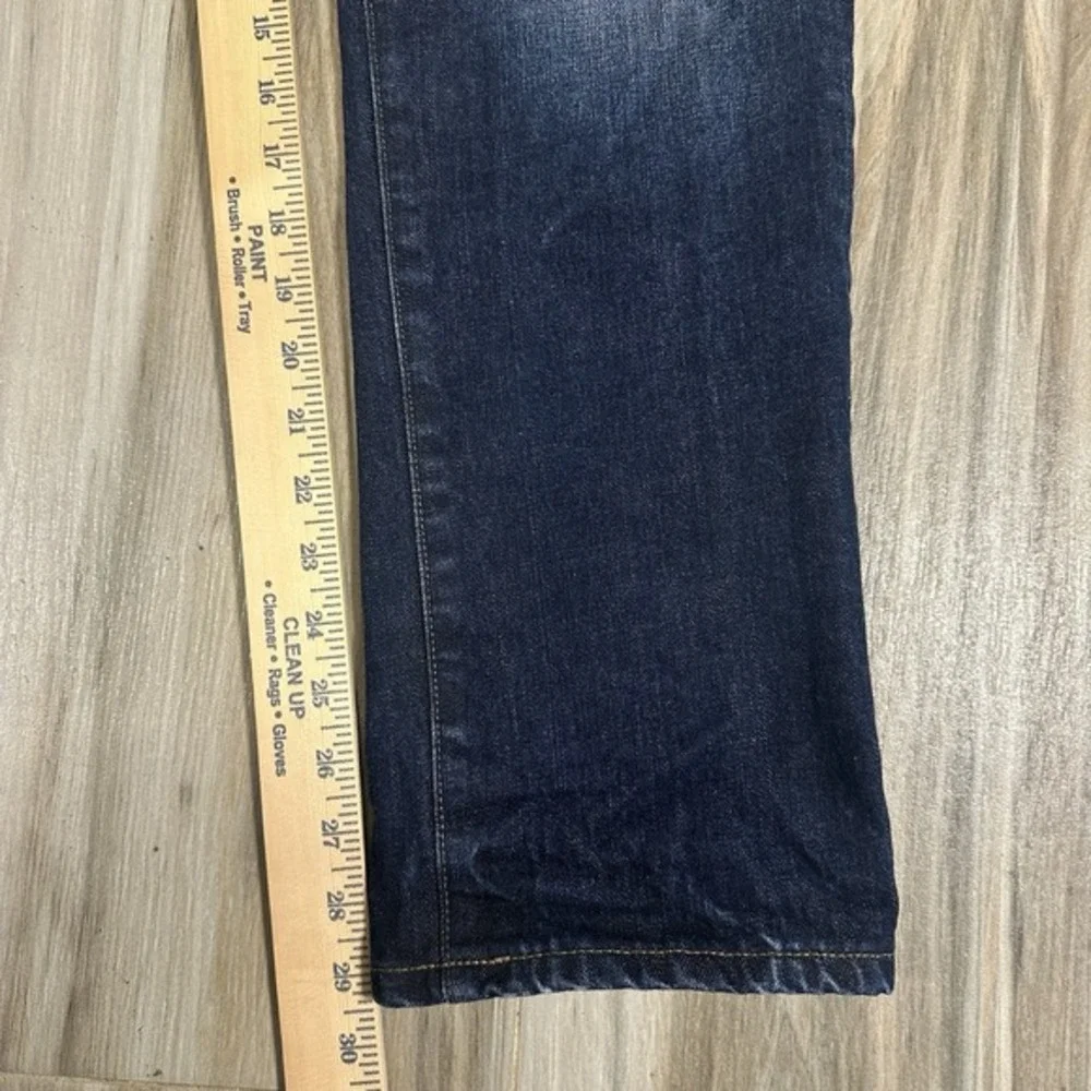 J Crew 770 Jeans 32X29.5 Blue Straight Flannel Lined‎ Japanese Kaihara Casual